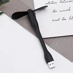 Вентилятор мобільний USB чорний - мініатюра 4