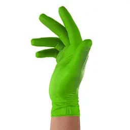 Защитные перчатки Bradas DIAMOND, нитриловые, L размер 8-9, зеленые, (RWJNDGR9)