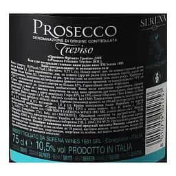 Вино ігристе Terra Serena 1881 Prosecco Frizzante DOC Treviso, сухе біле, 10,5%, 0,75 л (798192) - мініатюра 5