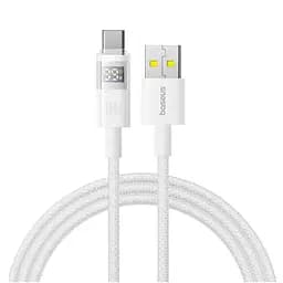 Кабель Baseus Display 2 Fast Charging Data Cable USB-A to USB-C 100W 2m White