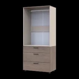 Шафа для одягу Doros Торн Кремона Канноло/Кашемір 2 ДСП/3Ш (штанга) 90х51.6х200 (44900453) - мініатюра 4