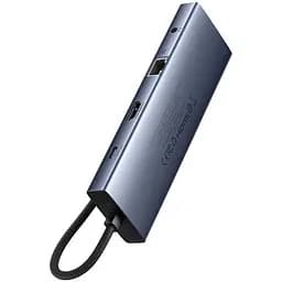 Перехідник HUB Baseus UltraJoy 10-Port (Type-C to HDMI+VGA+USB3.0*3+PD+RJ45+SD/TF3+3.5mm) (80C8) Slate Grey - мініатюра 2