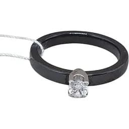 Срібне кільце Aurora з керамікою і фіанітами. С1147Ч 18,5