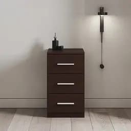 Комод Flamecame на 3 ящика из ДСП II K-03 Венге темний
