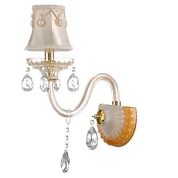 Бра Brille BCL-452W/1 настенное накладное хрустальное классическое с абажуром E14