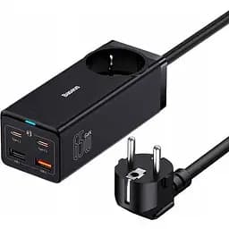Зарядний пристрій Baseus 65 W GaN3 Pro (PSZM000901 ) + кабель чорний - мініатюра 2