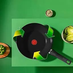 Велика сковорода з керамічним покриттям Tefal Renew On 28 см., Wok (C43519) - мініатюра 6