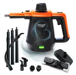 Парочиститель Adler AD 7038 с набором насадок (13 шт), 3.5 бар, 120°C, 44 г/мин - глубокая очистка без химии