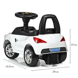 Каталка-толокар Bambi M 3147A-1 Білий музичний - мініатюра 3