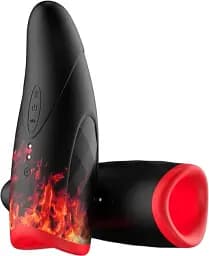 Мастурбатор-тренажер I'MCUM Volcano Trainer з підігрівом Чорний (IM-FJB218)