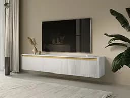 Тумба під ТВ Perfect Home Роял / Royal RTV180 3-дверна Білий (PFH-091294) - мініатюра 5