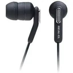 Наушники Real-El Z-1010 черный Mini jack 3.5 мм вакуумные кабель 1.2 м (Z-1010)