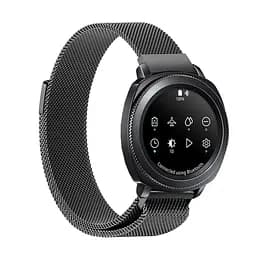 Металевий ремінець Watchbands Milanese Loop для Samsung Gear Sport Samsung Galaxy Watch 42mm чорний (WB0012MILANSEBLACK) - мініатюра 2