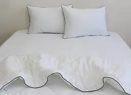 Комплект постільної білизни Tag Tekstil Elegant полуторний White - мініатюра 2