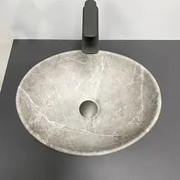 Умивальник VBI Parma beige stone matt накладний VBI-011020 - мініатюра 2