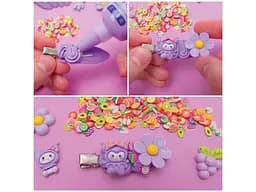 Набір для творчості Клей з кабашонами. Заколки фіолетові Vladi Toys VT4600-01 shop (4820234767724) - мініатюра 2