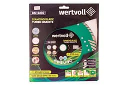Диск відрізний алмазний MasterTool по бетону граніту Wertvoll 230мм Turbo Granite - мініатюра 2
