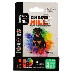 Краплі ЗооХелс АкароKILL протипаразитарні для собак 40+ кг 5 мл