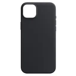 Кожаный чехол-панель для Apple iPhone 15 Plus, FAKE Leather Case, черный, искусственная кожа, премиальный, противоударный, защита всего корпуса, с мягкой подкладкой, поддержка MagSafe и беспроводной зарядки, ArmorStandart (ARM76293)