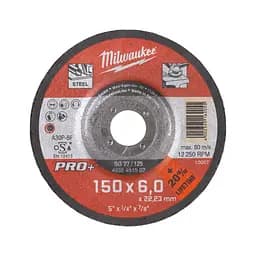 Диск зачистний для металу MILWAUKEE, SG 27/150х6 PRO+, діаметр 150мм