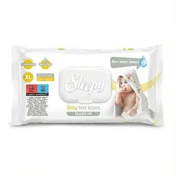 Вологі рушники для дітей Sleepy Sensitive Extra XL (20 x 30 см) 50 шт. Екстра великі серветки для зміни підгузка