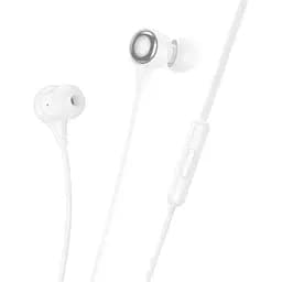 Навушники Hoco M116 Benevolent universal digital earphones with microphone iP білі