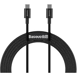 Кабель Baseus Superior Series Fast Charging Data Cable Type-C to Type-C 100W 1 м Чорний