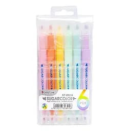 Набір текстовидільників двосторонніх Tyno ST892-6, 6 кольорів