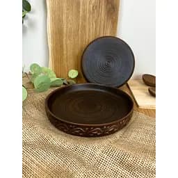 Кеца керамічна (глиняна) Декор 22 см 