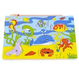 Іграшка для розвитку дерев'яний вкладиш Риболовля IE106