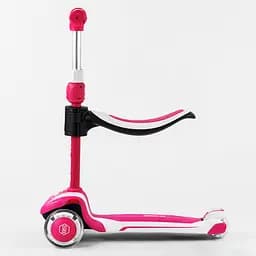 Самокат Best Scooter 60х18х34 см Рожево-білий 000231423 - мініатюра 2