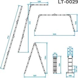 Драбина Intertool LT-0029 [140440] - мініатюра 9