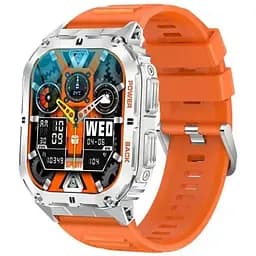 Розумний наручний смарт-годинник Uwatch Smart Respect X з компасом Помаранчевий