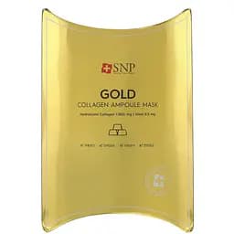 Маска для обличчя SNP тканинна з колагеном та золотом 25 мл