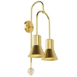 Настінний світильник, бра ARCH PikArt арт. 9302 Золотистий 2 шт