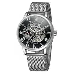 Чоловічий наручний годинник Forsining Aston Silver - мініатюра 4
