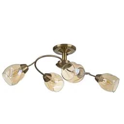 Люстра потолочная Brille в спальню E27 60W AB (LK-665C/4)