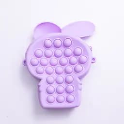 Дитяча сумочка My Melody з pop-it силіконова на блискавці 15*10*3 см, бузковий Yiwu HP-55-8V - мініатюра 2