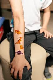 Тату тимчасове Помаранчеві дракони Tattooshka WS-071 Різнокольоровий shop (5805800010953) - мініатюра 2