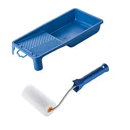 Валик "Поролоновий" 100х50 мм з ручкою та ванночка Polax (770-168)