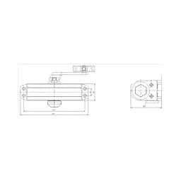 Дверний доводчик Dortec DT-62 Brown (63-00009)