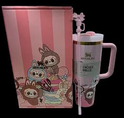 Термокухоль Stanley Quencher H2.0 Tumbler з неіржавкої сталі 1,18 л Labubu Pink KT8005201