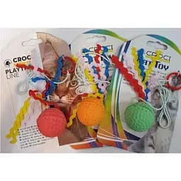 Игрушка для кошек мяч на резинке 4 см Croci