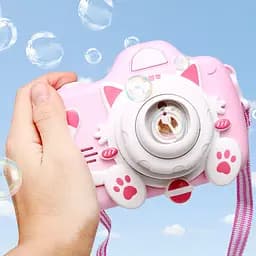 Фотокамера-генератор мильних бульбашок 1001 Kitty Children's camera Pink - мініатюра 4