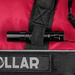 Шлея Dog Extreme "Police" №5 з ліхтариком (В:85-115см) чорний - мініатюра 3