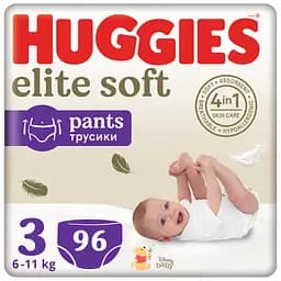 Підгузки-трусики Huggies Elite Soft Pants 3 (6-11 кг), 96 шт.