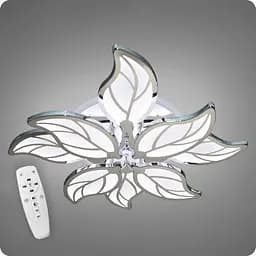 Люстра світлодіодна 517 Dlight 3color з пультом 135Вт Хром (01725)