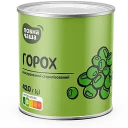 Горох Повна Чаша стерилізований 420 г
