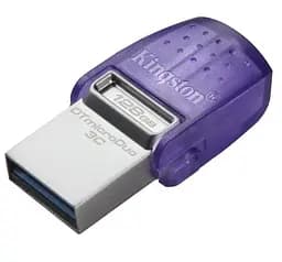 Флеш накопичувач USB 128Gb DataTraveler microDuo 3C, Purple Kingston teh0021073 - мініатюра 2