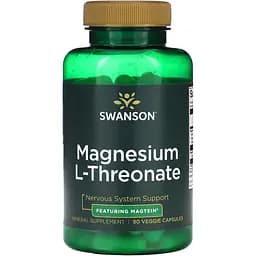 Магний L-треонат Swanson Magnesium L-Theonate 90 капсул